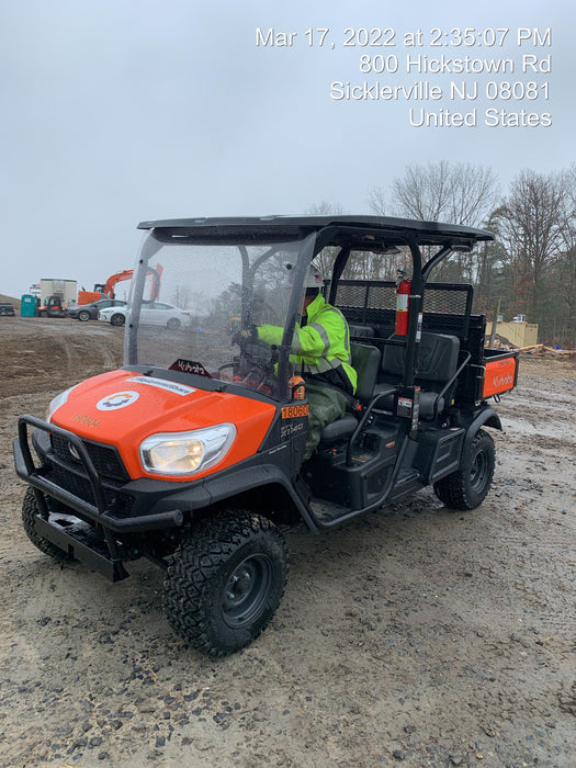 2021 Kubota RTV-X1140W-H Plastic Canopy, Windshield Acrylic Clear, LED Strobe Light, Wire Harness Kit, Back up Alarm