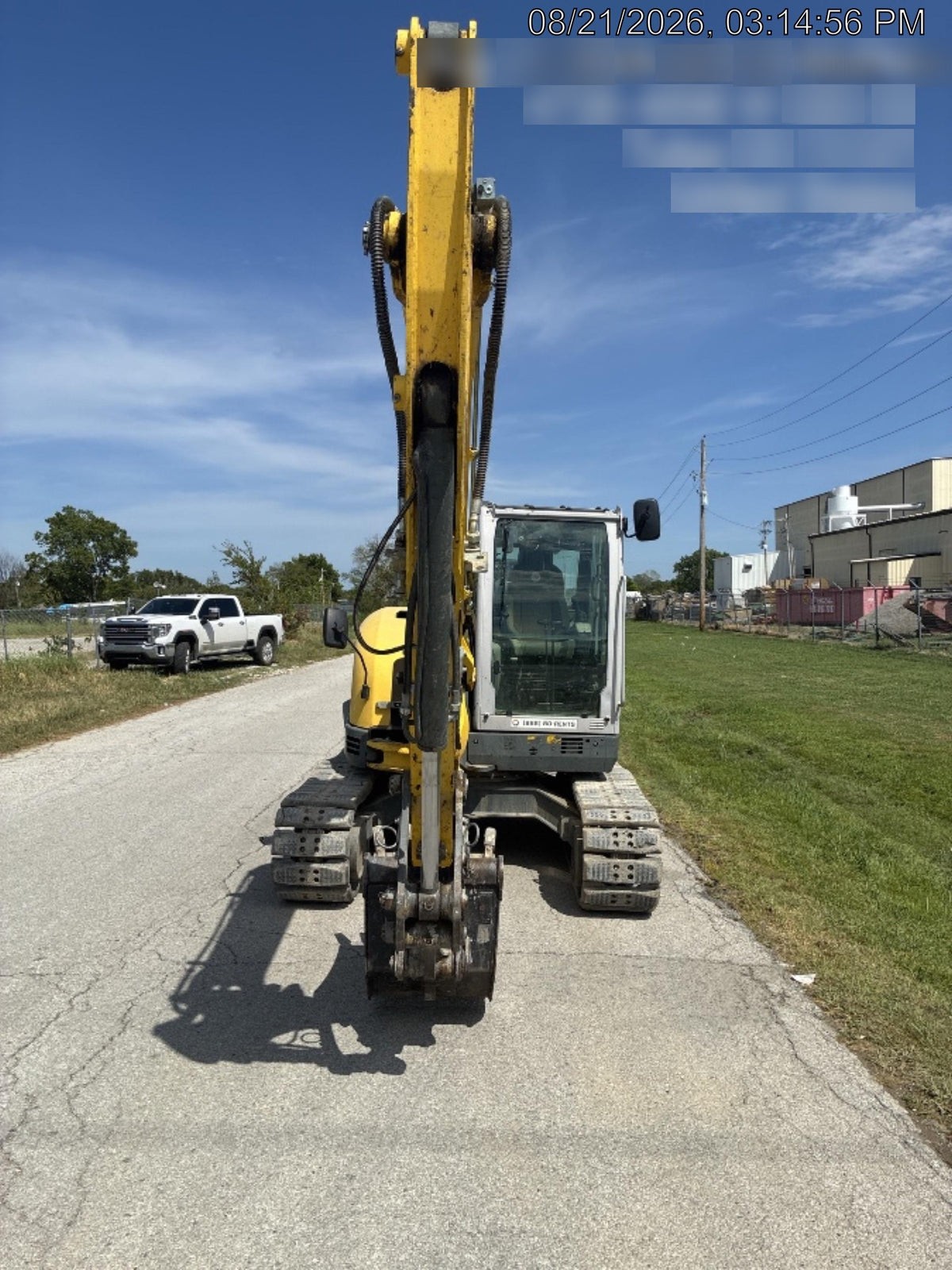 Wacker Neuson ET90 Enclosed Cab, Hybrid Tracks, Long Dipperstick, Bucket
