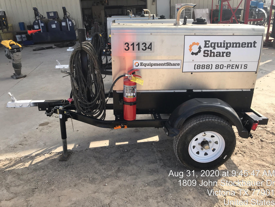 2019 Lincoln Electric Vantage 322 Welder Ready-Pak 3, Two wheel trailer, Fender and Light kit, Cable Rack