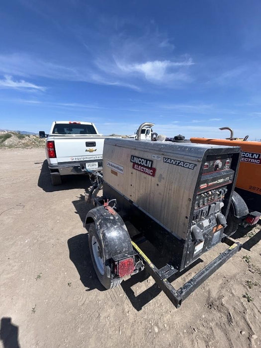 2019 Lincoln Electric Vantage 322 Welder Ready-Pak 3, Two wheel trailer, Fender and Light kit, Cable Rack