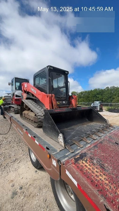 2019 Kubota SVL95-2S Cab/Heat/Air, Standard Tracks, Standard Flow, Hydraulic QC 80" HD Tooth Bucket