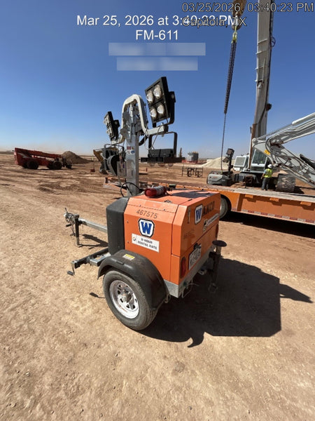 2024 Wanco WLTT-4MM4K Diesel, Deep Sea Controller, Shore Power Plug, Auto Start, (4) 350W LED Floodlights, 4kW Generator, 60 Gal Fuel Tank, 2" Ball, T3
