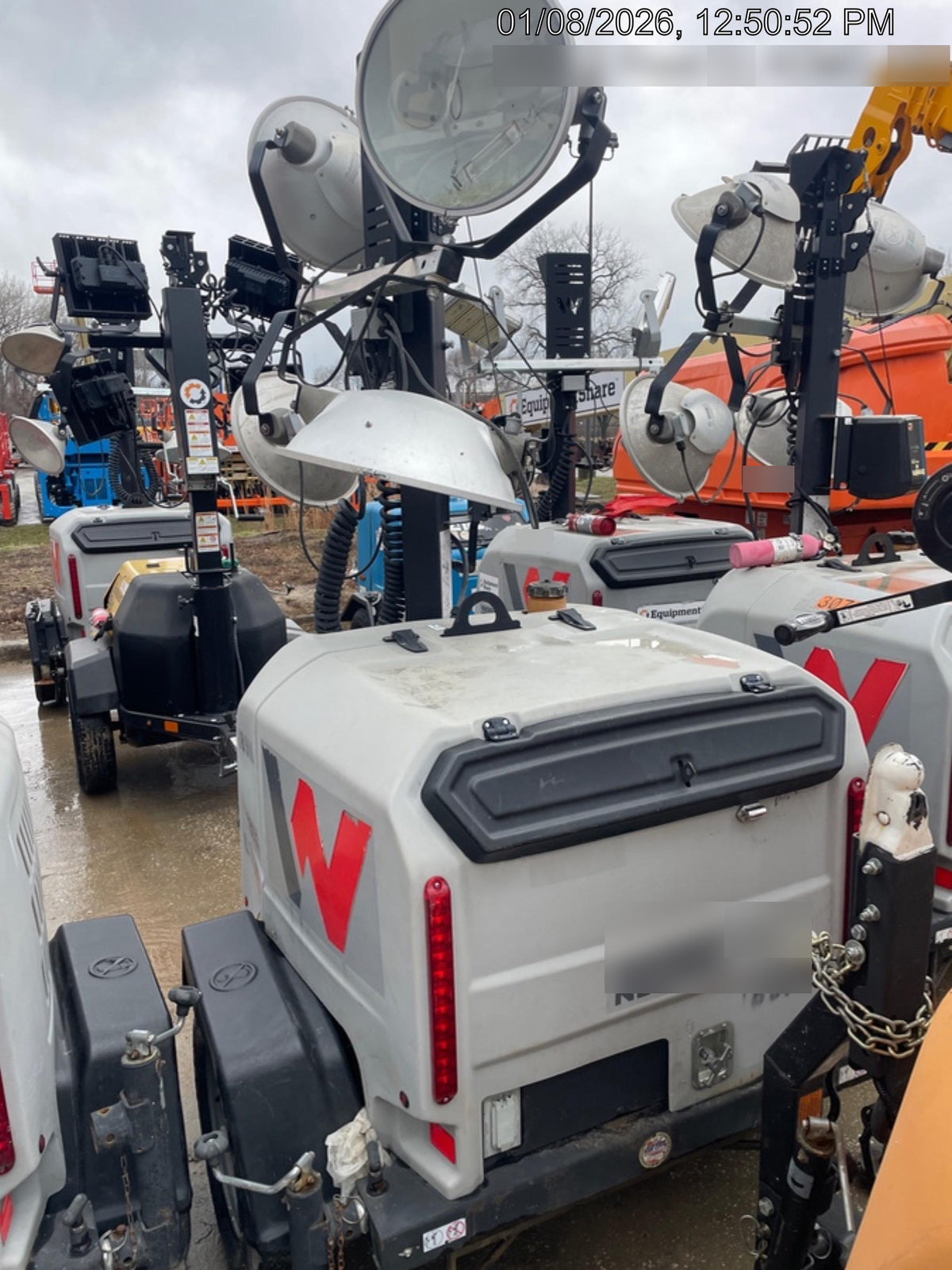 2018 Wacker Neuson LTV6L-MH Wacker Neuson LTV6L Mobile Light Tower w/Fuel Level Sensor Installed