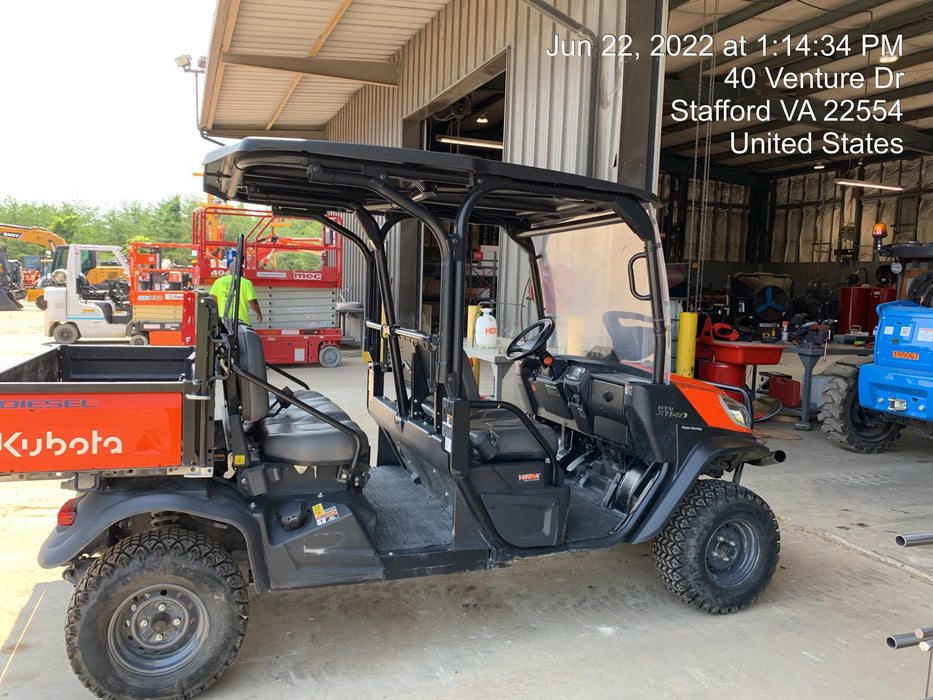 2020 Kubota RTV-X1140W-H Plastic Canopy, Windshield Acrylic Clear, LED Strobe Light, Wire Harness Kit, Back up Alarm