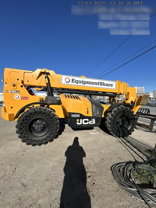 2020 JCB 510-56 Canopy, Solid Tires, Work Lights, Beacon, Aux Hydraulics, Back up Alarm, Lifting Eye, ES Decals