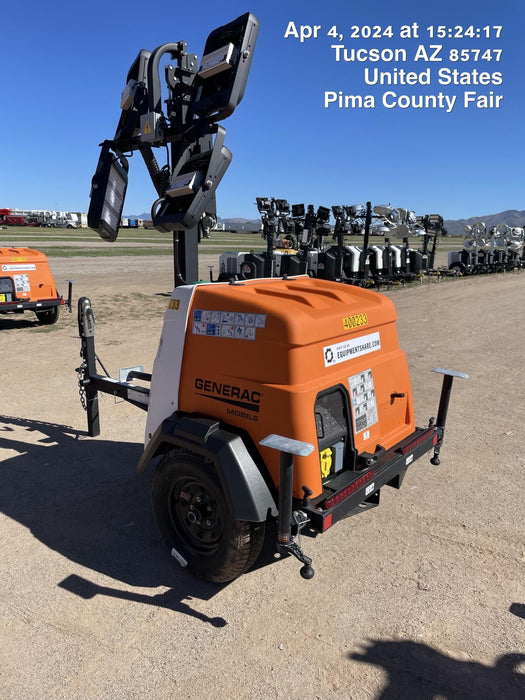 2024 Generac MLT2 Diesel, Flex Switch 120V Input, Powerzone Controller, 
(4) 320W LED Lights, 4kW Generator, 39.9 Gal Fuel Tank, 2" Ball, T3