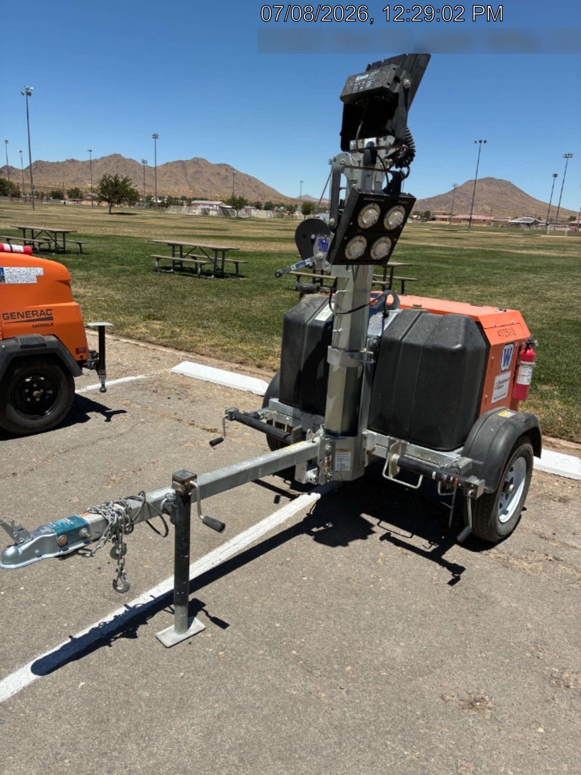 2024 Wanco WLTT-4MM4K Diesel, Deep Sea Controller, Shore Power Plug, Auto Start, (4) 350W LED Floodlights, 4kW Generator, 60 Gal Fuel Tank, 2" Ball, T3