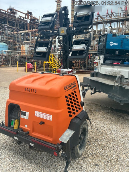 2025 Generac MLTS-4 Diesel, Mitsubishi L2E, 7.1 hp @1800 rpm, Flex Switch 120V Input, Powerzone Controller, (4) 320W LED Lights, 4kW Generator, 39.9 Gal Fuel Tank, 2" Ball