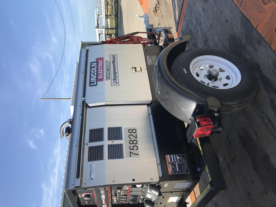 2020 Lincoln Electric Vantage 322 Welder Ready-Pak 3, w/ GPS & Decals (includes trailer, cable rack, fender light kit)