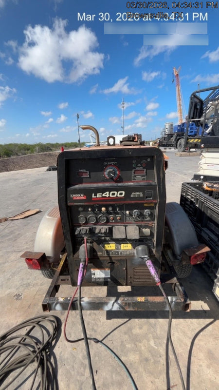 2022 Lincoln Electric LE400 Kubota V1505, Trlr, Cable Rack, Light Kit, ES Decals, T3