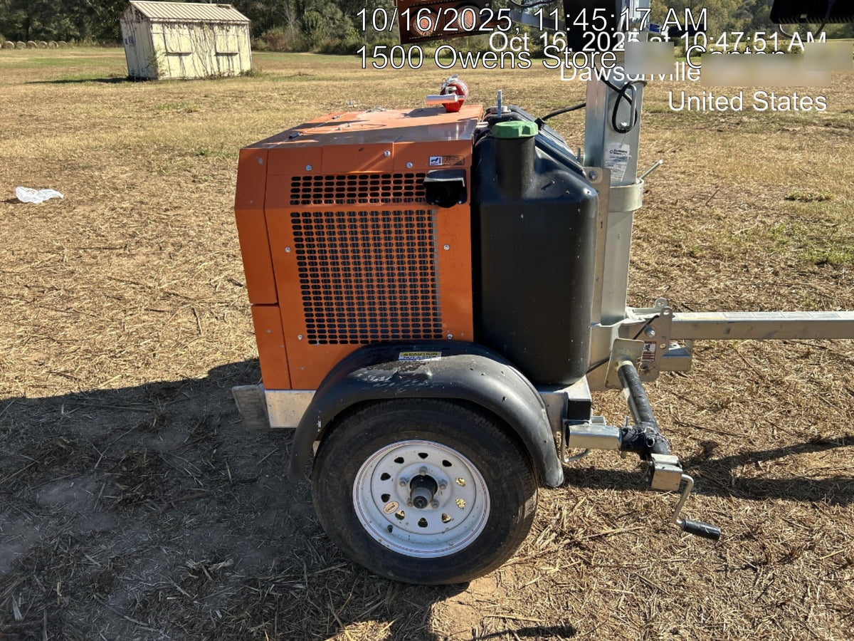 2025 Wanco WLTT-4MM4K Diesel, Mitsubishi L2E, 9.0HP @1800 rpm, Deep Sea Controller, Shore Power Plug, Auto Start, (4) 350W LED Floodlights, 4kW Generator, 60 Gal Fuel Tank, 2" Ball, T3