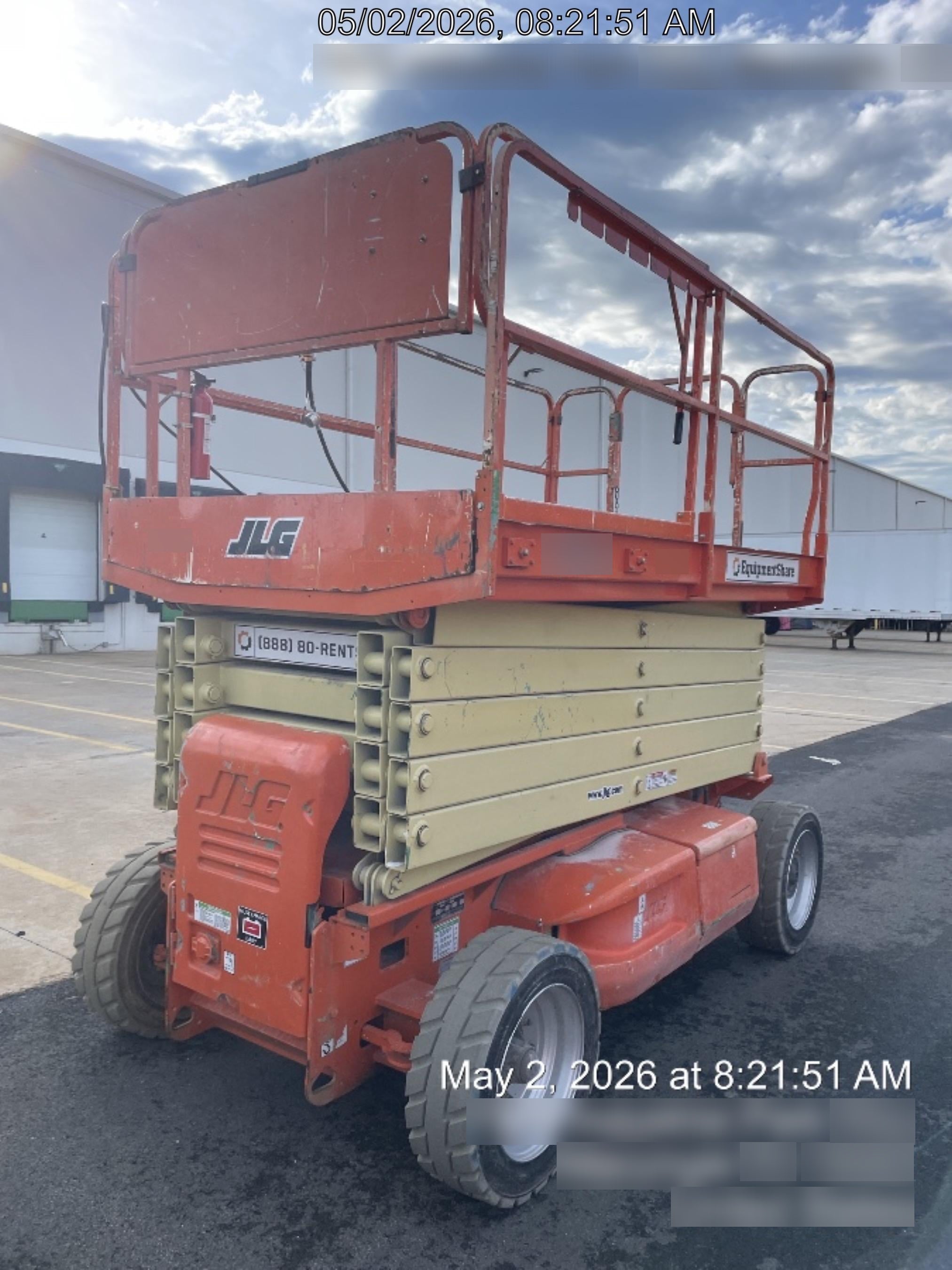 2007 JLG 4069LE Standard Rental Specs