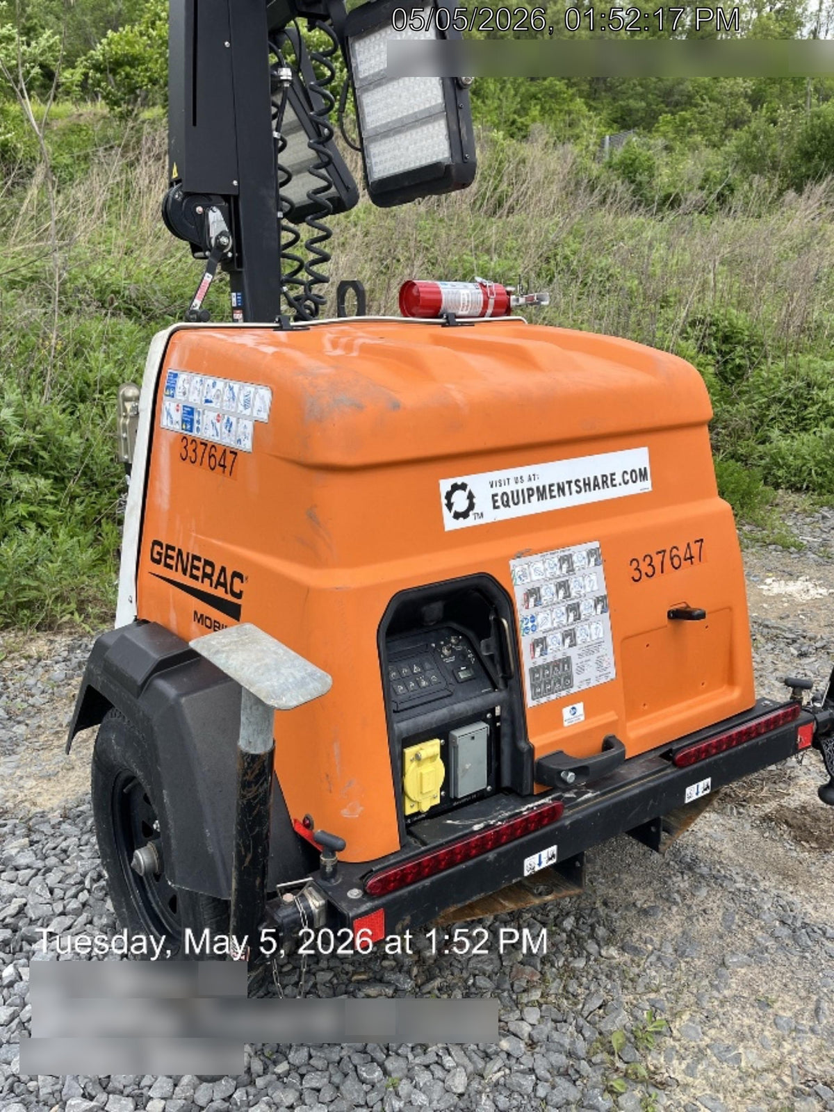 2023 Generac MLT2 Diesel, Flex Switch 120V Input, Powerzone Controller, (4) 320W LED Lights, 4kW Generator, 39.9 Gal Fuel Tank, 2" Ball, T3