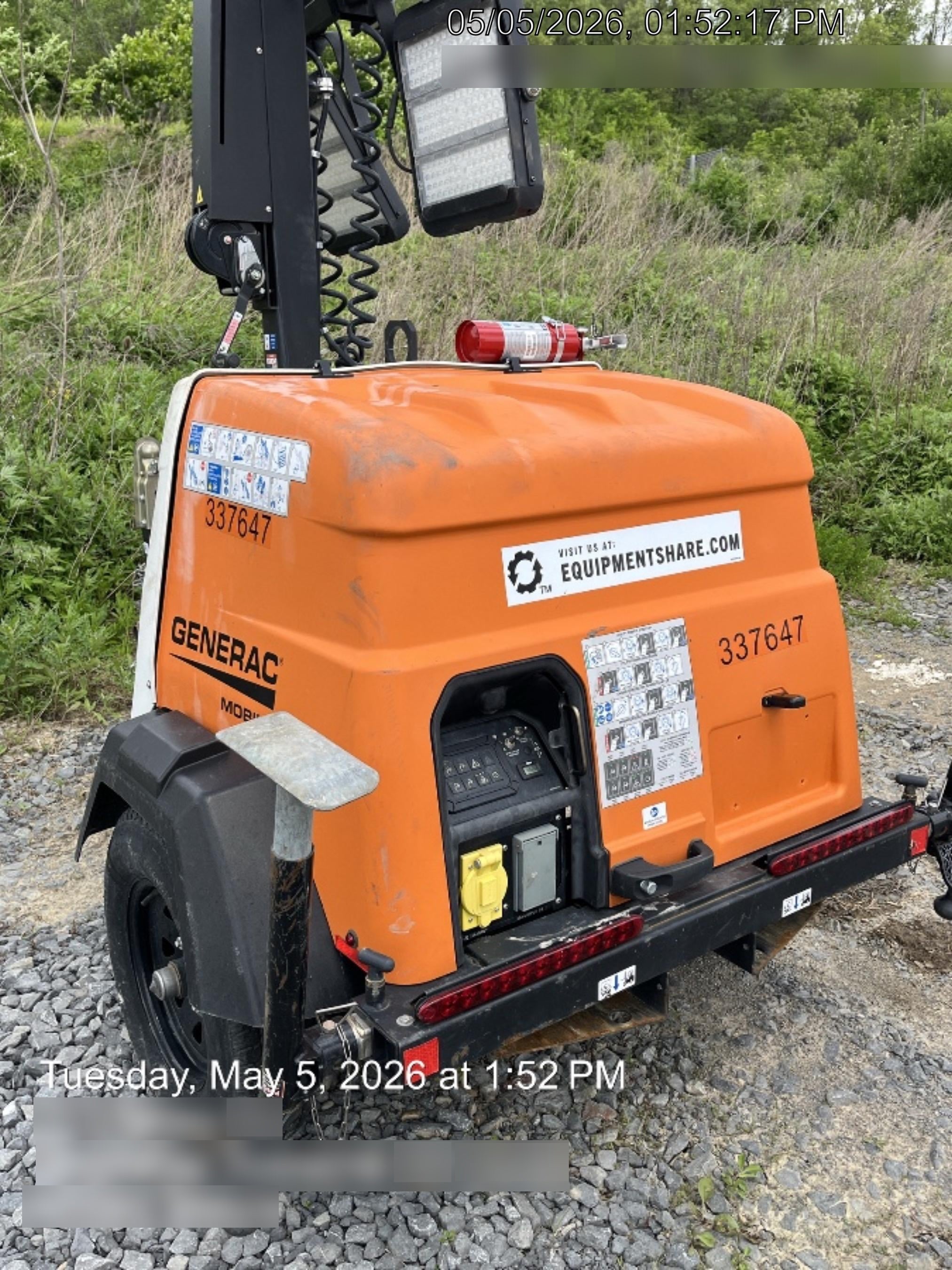 2023 Generac MLT2 Diesel, Flex Switch 120V Input, Powerzone Controller, (4) 320W LED Lights, 4kW Generator, 39.9 Gal Fuel Tank, 2" Ball, T3