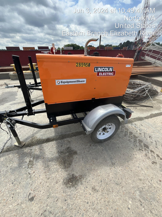 2022 Lincoln Electric LE400 Kubota V1505, Trlr, Cable Rack, Light Kit, ES Decals, T3