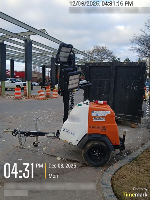 2023 Generac MLT2 Diesel, Flex Switch 120V Input, Powerzone Controller, (4) 320W LED Lights, 4kW Generator, 39.9 Gal Fuel Tank, 2" Ball, T3