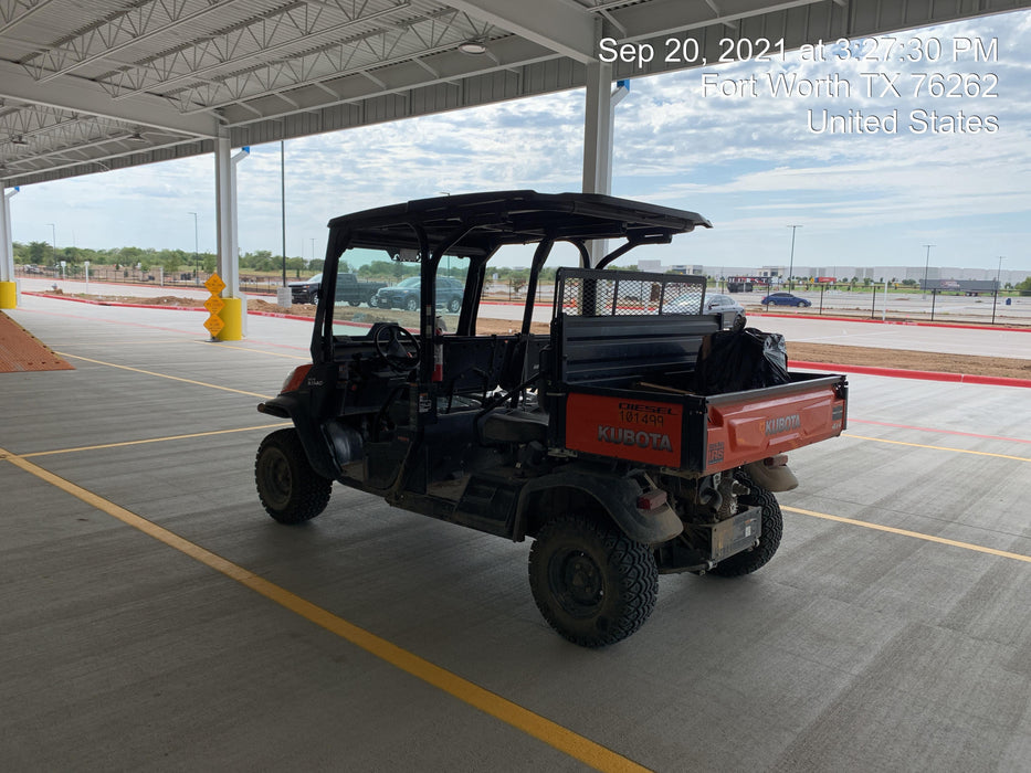 Kubota RTV-X1140W-H 4WD, LED Strobe, Windshield Acrylic Clear, Plastic Canopy, Wire Harness Kit, Backup Alarm