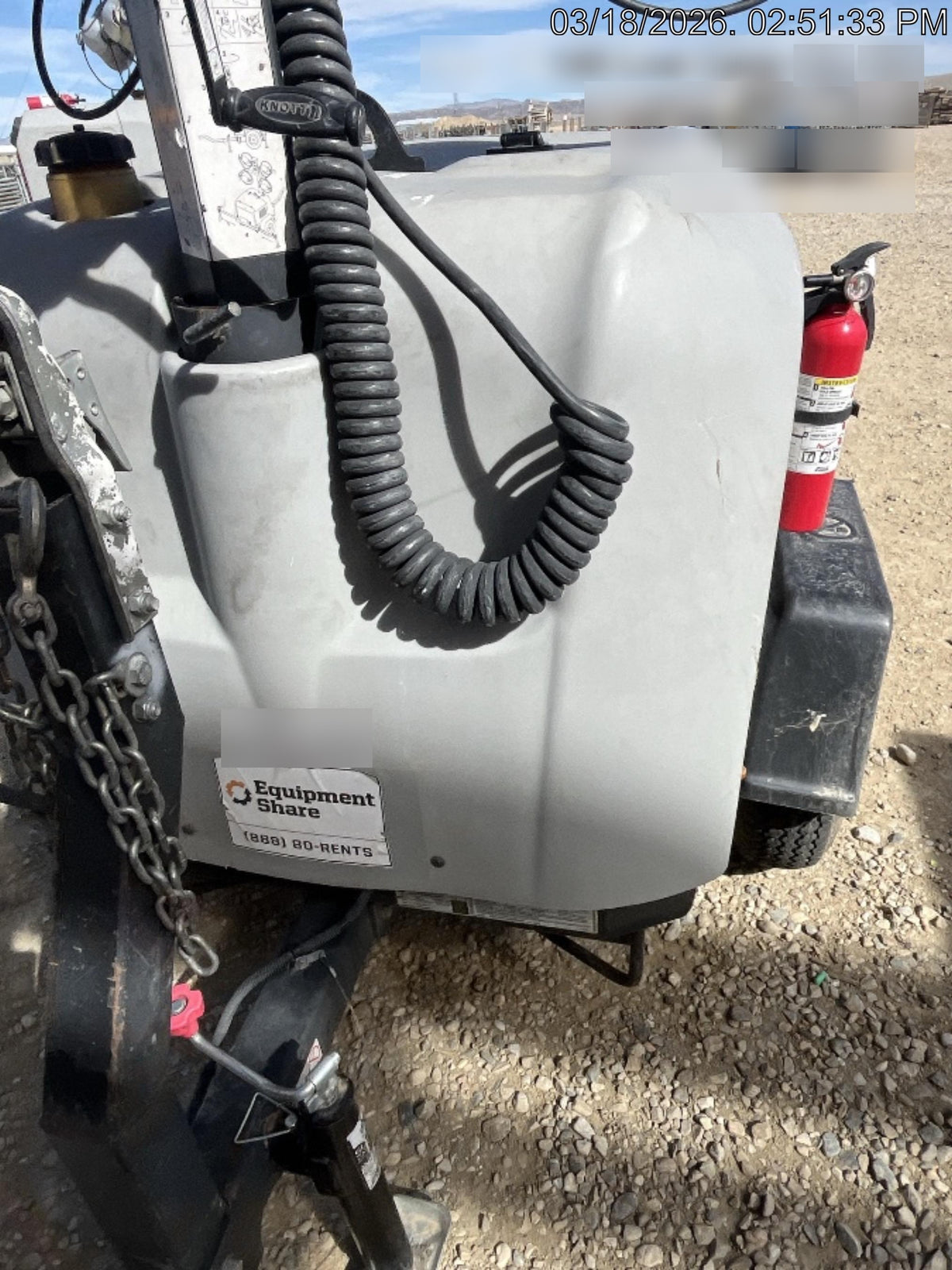2018 Wacker Neuson LTV6L-MH Wacker Neuson LTV6L Mobile Light Tower w/Fuel Level Sensor Installed
