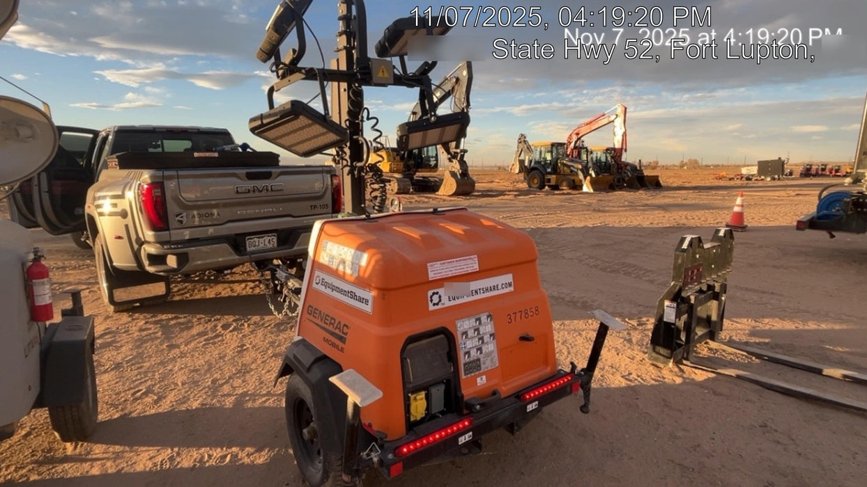 2023 Generac MLT2 Diesel, Flex Switch 120V Input, Powerzone Controller, 
(4) 320W LED Lights, 4kW Generator, 39.9 Gal Fuel Tank, 2" Ball, T3