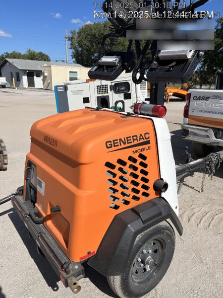 2025 Generac MLTS-4 Diesel, Mitsubishi L2E, 7.1 hp @1800 rpm, Flex Switch 120V Input, Powerzone Controller, (4) 320W LED Lights, 4kW Generator, 39.9 Gal Fuel Tank, 2" Ball, T3, ES Decals