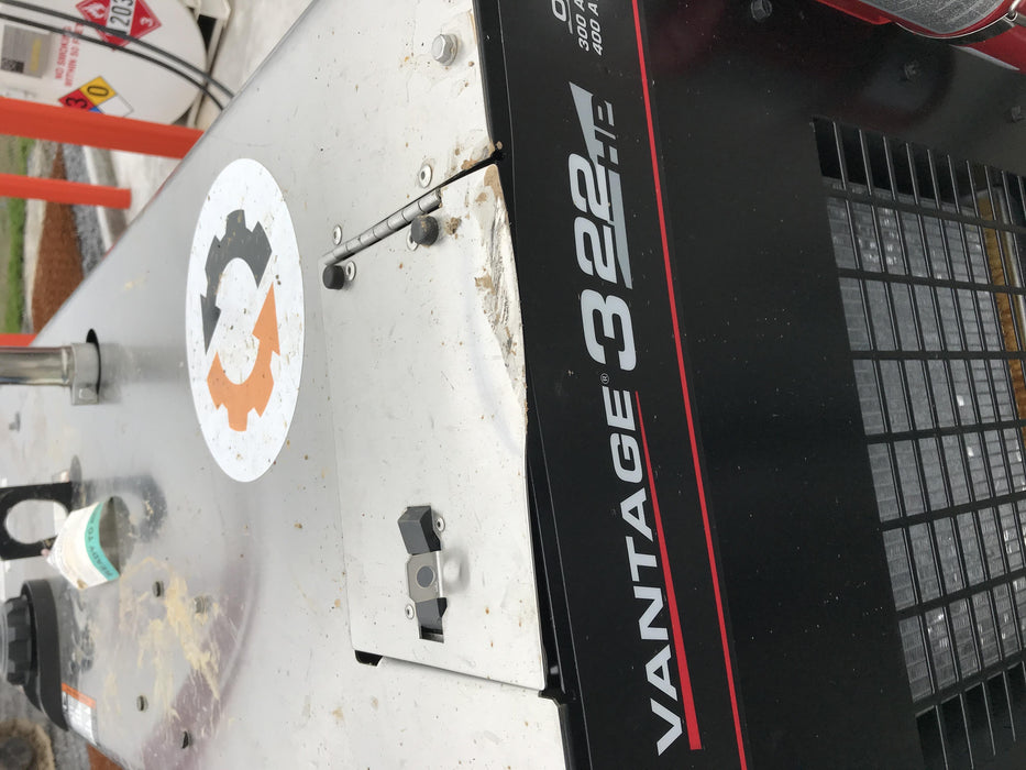 2019 Lincoln Electric Vantage 322 Welder Ready-Pak 3, Two wheel trailer, Fender and Light kit, Cable Rack