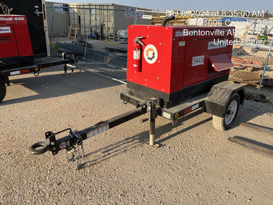 2023 Shindaiwa DGW400MDL Kubota D902 Engine, 23 HP, Dual Op Welder, Wire, Arc, Droop Stick, Tig, and CC Stick Functionality, Simulphase, 3 Phase and 1 Phase Gen Output, Single Axle NB Trlr, Slr Trckl Chrg 12V 12W, Fire Ext