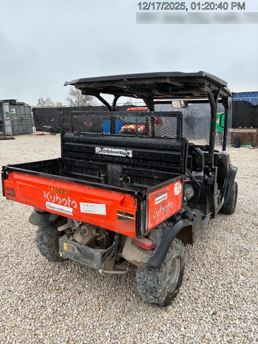 2021 Kubota RTV-X1140W-H Plastic Canopy, Windshield Acrylic Clear, LED Strobe Light, Wire Harness Kit, Back up Alarm