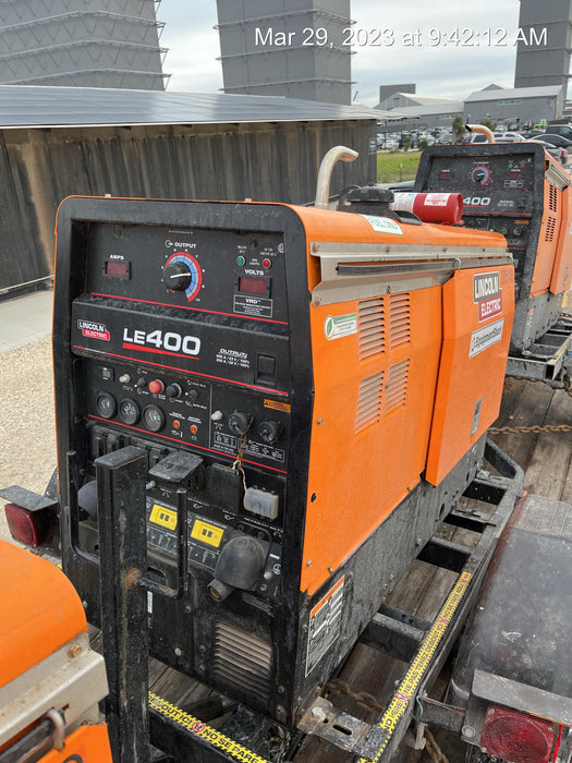 2022 Lincoln Electric LE400 Kubota V1505, Trlr, Cable Rack, Light Kit, ES Decals, T3