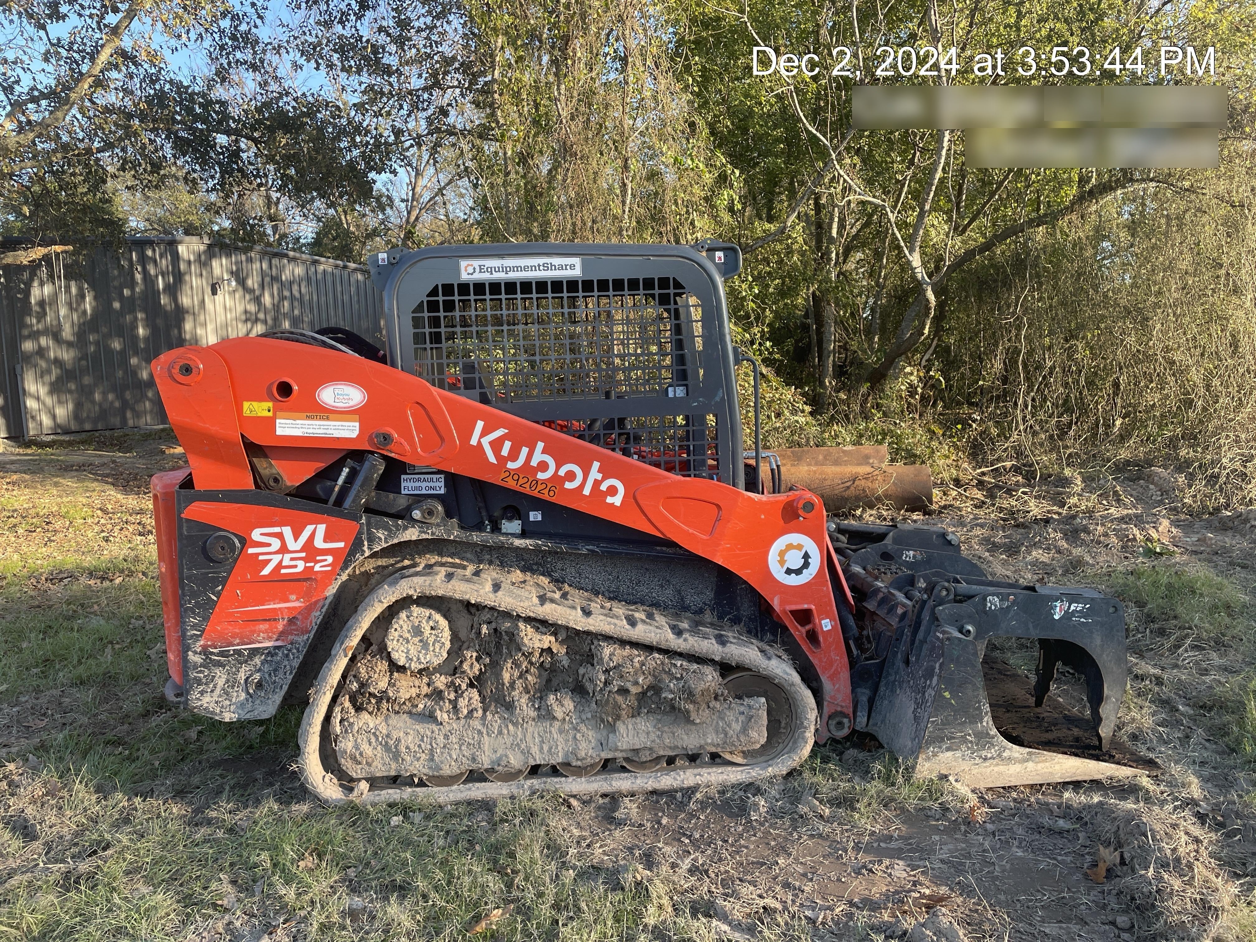 2019 PALADIN 72" Brush Grapple