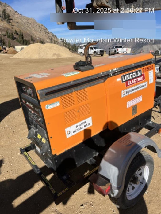 2022 Lincoln Electric LE400 Kubota V1505, Trlr, Cable Rack, Light Kit, ES Decals, T3