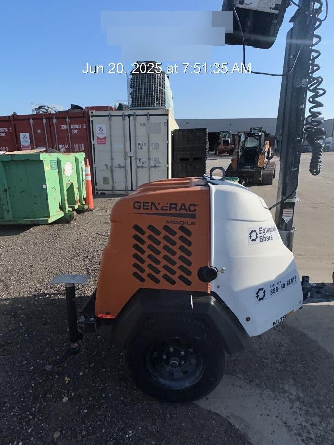 2024 Generac MLT2 Diesel, Flex Switch 120V Input, Powerzone Controller, 
(4) 320W LED Lights, 4kW Generator, 39.9 Gal Fuel Tank, 2" Ball, T3