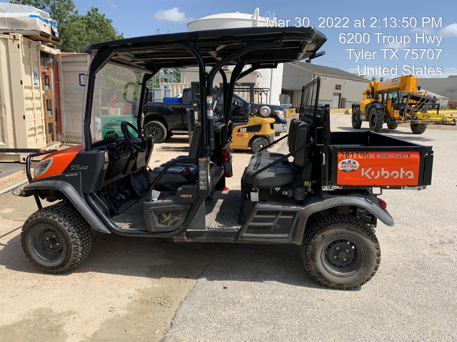 2022 Kubota RTV-X1140W-H Plastic Canopy, Windshield Acrylic Clear, LED Strobe Light, Wire Harness Kit, Back up Alarm