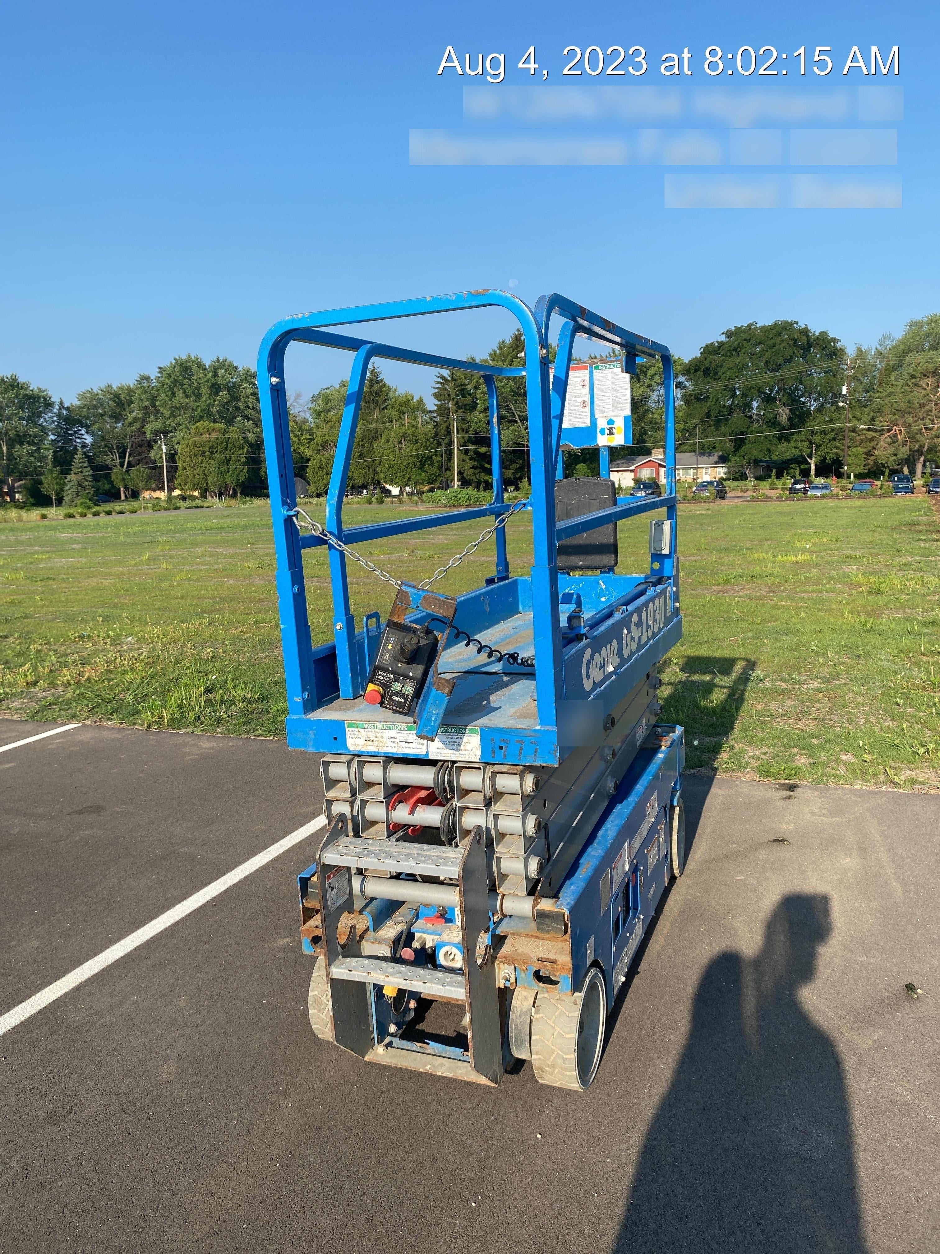 2018 Genie GS-1930 Genie GS-1930 w/Fixed Rail, Chain Entry