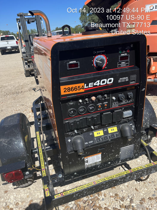 2022 Lincoln Electric LE400 Kubota V1505, Trlr, Cable Rack, Light Kit, ES Decals, T3