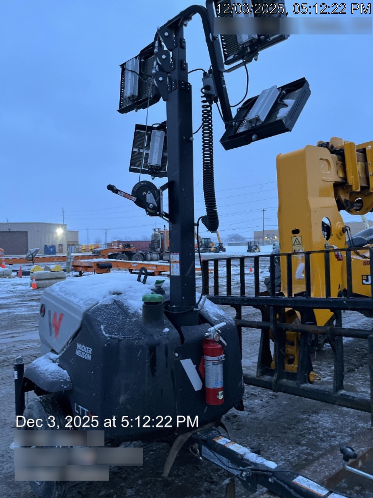 2024 Wacker Neuson LTT4 Diesel, Kohler KDW702, Deep Sea Controller, Auto Start, LED 320W, Bypass Outlet, T3