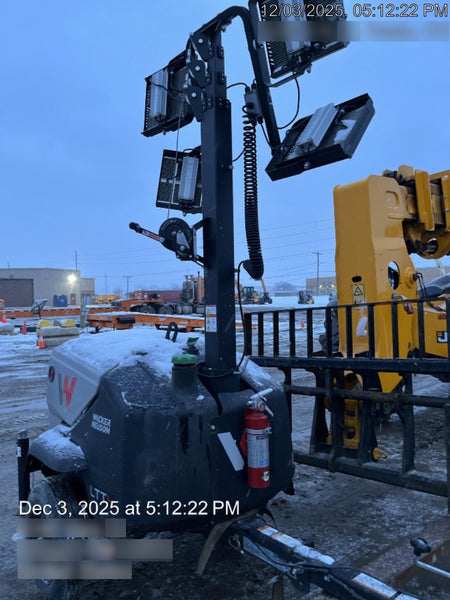 2024 Wacker Neuson LTT4 Diesel, Kohler KDW702, Deep Sea Controller, Auto Start, LED 320W, Bypass Outlet, T3