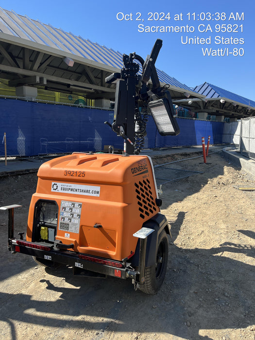 2024 Generac MLT2 Diesel, Flex Switch 120V Input, Powerzone Controller, 
(4) 320W LED Lights, 4kW Generator, 39.9 Gal Fuel Tank, 2" Ball, T3