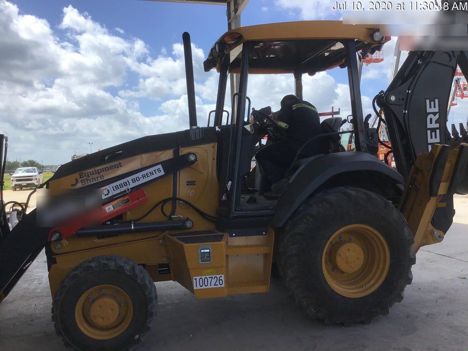 2020 John Deere 310LEP - Extendable Stick Canopy, 4WD, Extendable Stick, Pilot Controls, 2 Way Hydraulics, TAG Manual QC