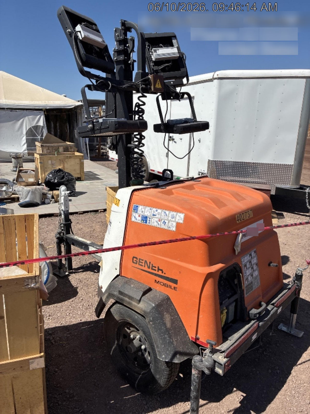 2024 Generac MLT2 Diesel, Flex Switch 120V Input, Powerzone Controller, 
(4) 320W LED Lights, 4kW Generator, 39.9 Gal Fuel Tank, 2" Ball, T3