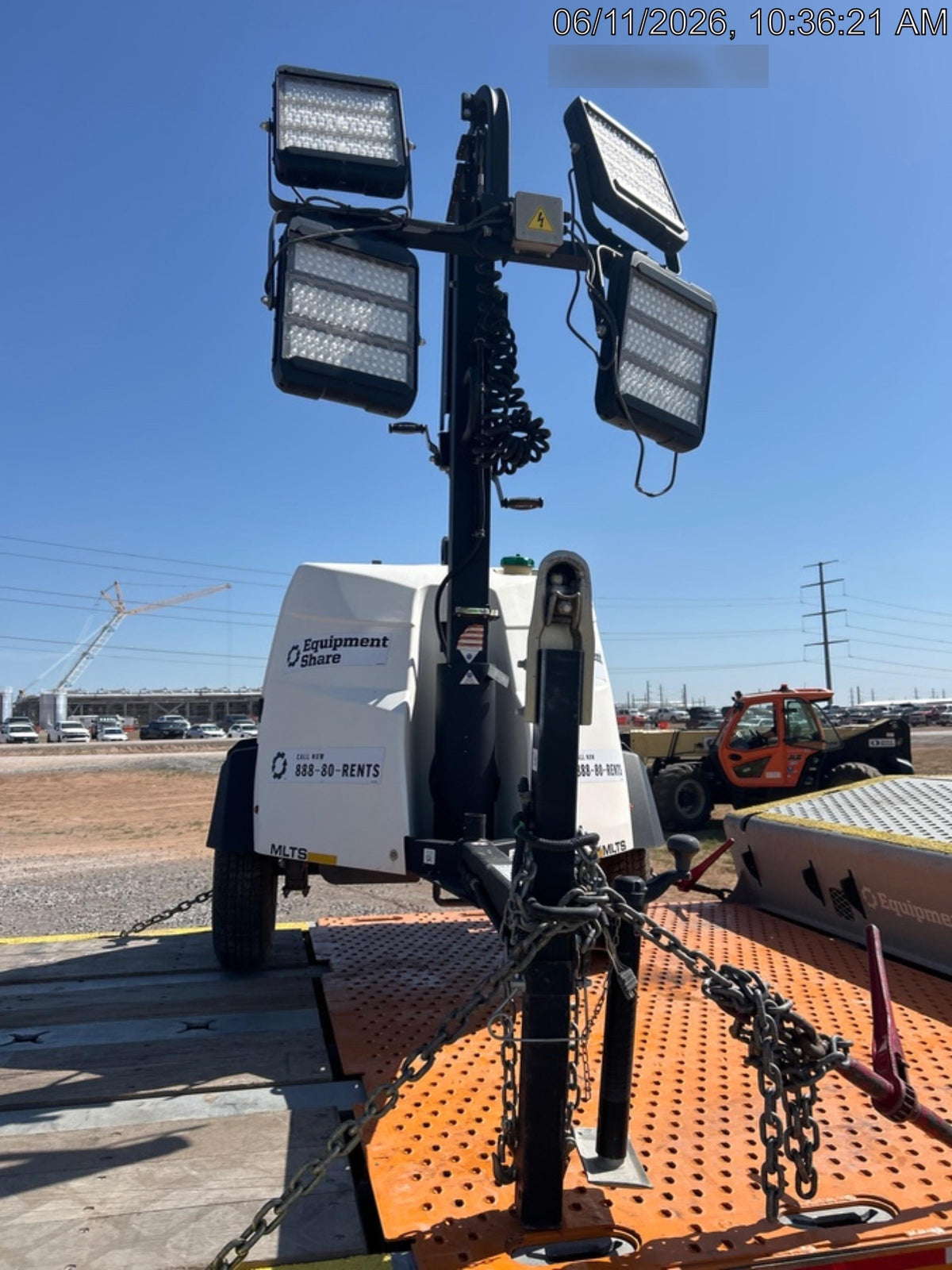 2024 Generac MLT2 Diesel, Flex Switch 120V Input, Powerzone Controller, 
(4) 320W LED Lights, 4kW Generator, 39.9 Gal Fuel Tank, 2" Ball, T3