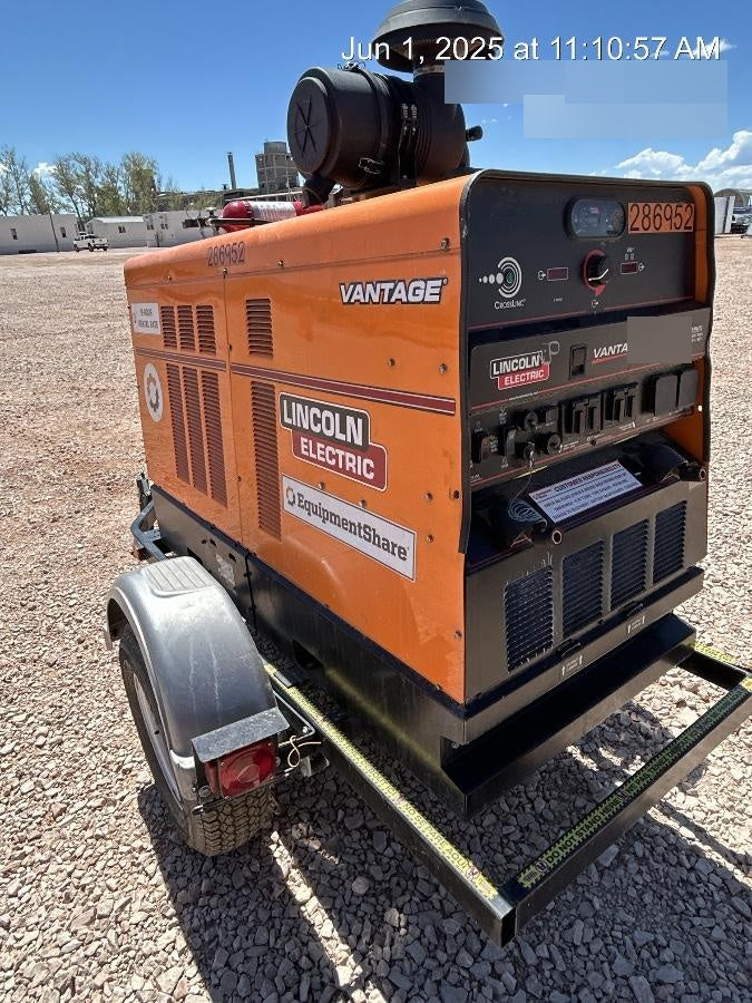 2022 Lincoln Electric Vantage 549X Crosslink Technology, Trailer Mounted, ES Decals, T3