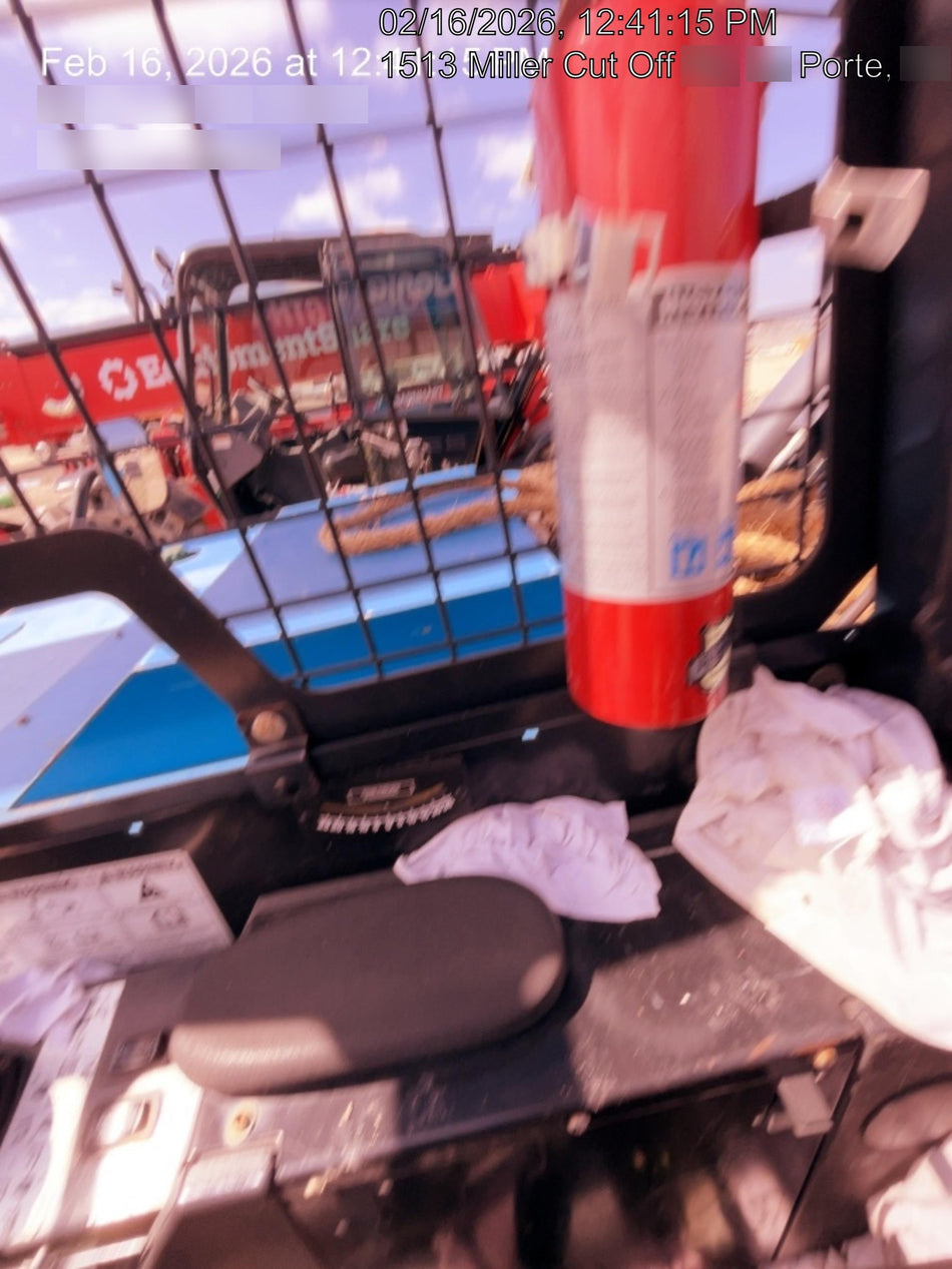 2018 Genie GTH-1056 Genie GTH-1056 w/Open ROPS, Solid Tires, Work Light/Beacon, 60" Carriage and Forks