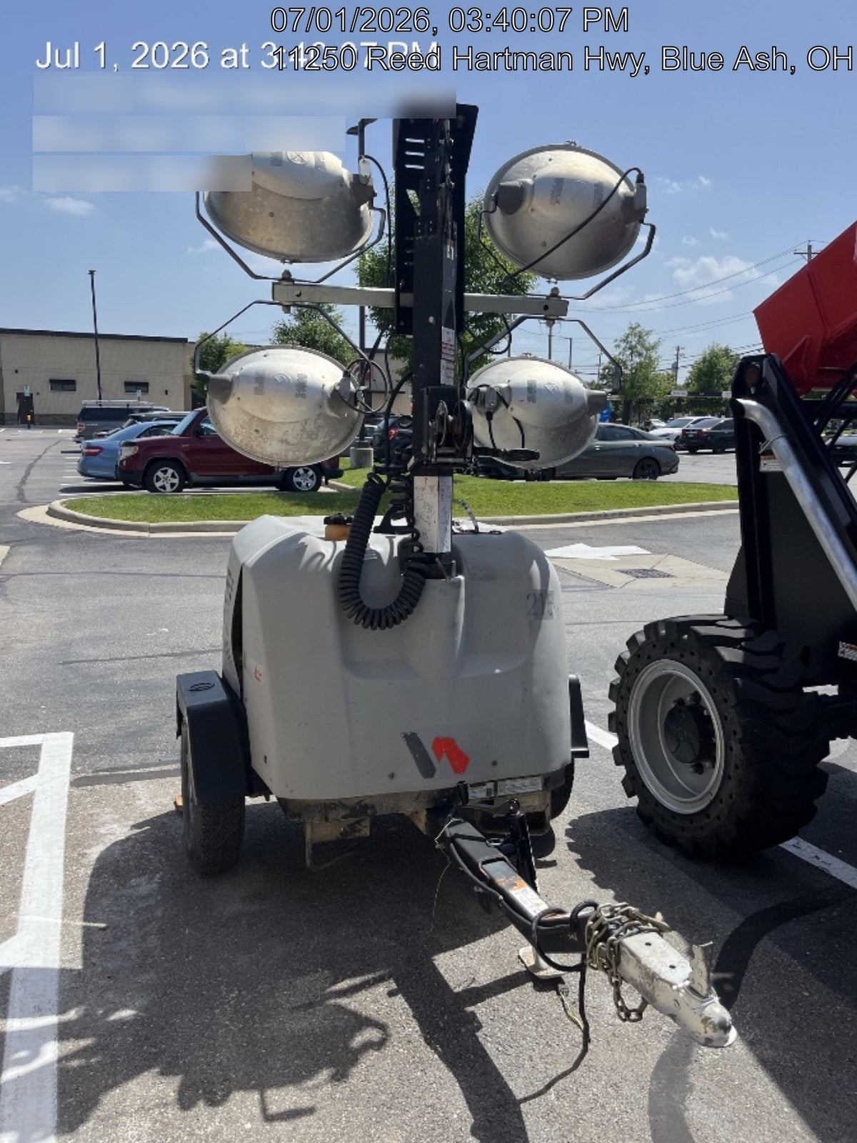 2019 Wacker Neuson LTV6L-MH Wacker Neuson LTV6L Mobile Light Tower w/Fuel Level Sensor Installed