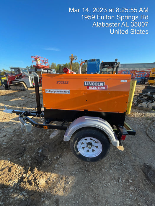 2022 Lincoln Electric LE400 Kubota V1505, Trlr, Cable Rack, Light Kit, ES Decals, T3