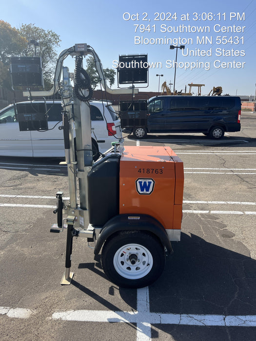 2024 Wanco WLTT-4MM4K Diesel, Deep Sea Controller, Shore Power Plug, Auto Start, (4) 350W LED Floodlights, 4kW Generator, 60 Gal Fuel Tank, 2" Ball, T3