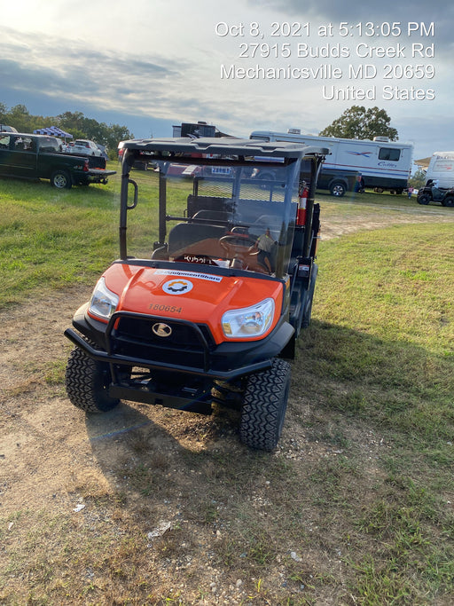 2021 Kubota RTV-X1140W-H Plastic Canopy, Windshield Acrylic Clear, LED Strobe Light, Wire Harness Kit, Back up Alarm