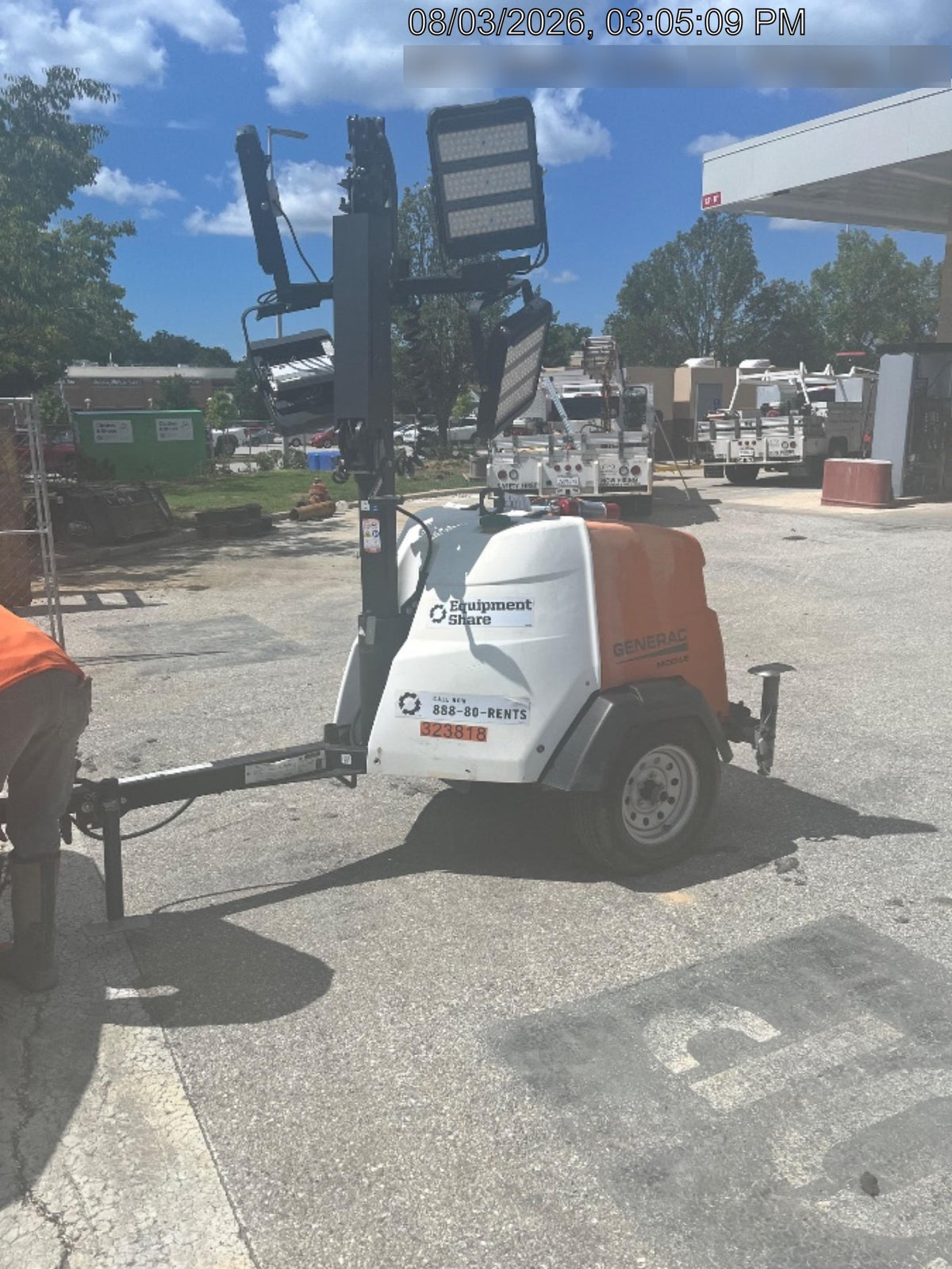 2023 Generac MLT2 Diesel, Flex Switch 120V Input, Powerzone Controller, (4) 320W LED Lights, 4kW Generator, 39.9 Gal Fuel Tank, 2" Ball, T3