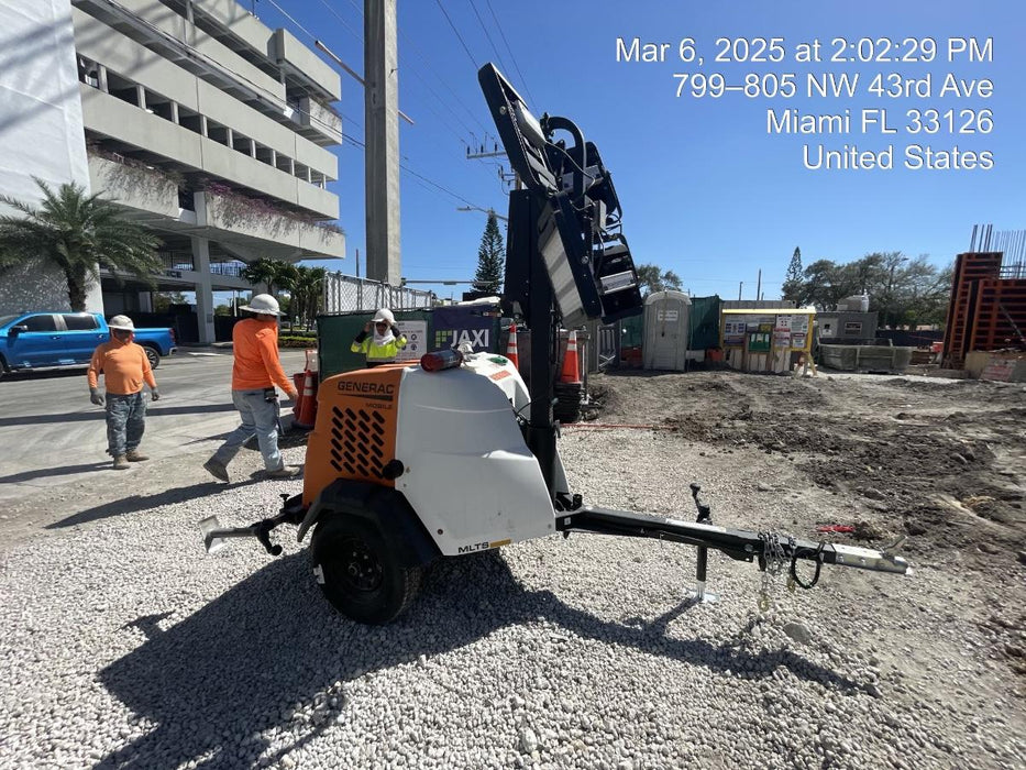 2025 Generac MLTS-4 Diesel, Mitsubishi L2E, 7.1 hp @1800 rpm, Flex Switch 120V Input, Powerzone Controller, (4) 320W LED Lights, 4kW Generator, 39.9 Gal Fuel Tank, 2" Ball, T3, ES Decals