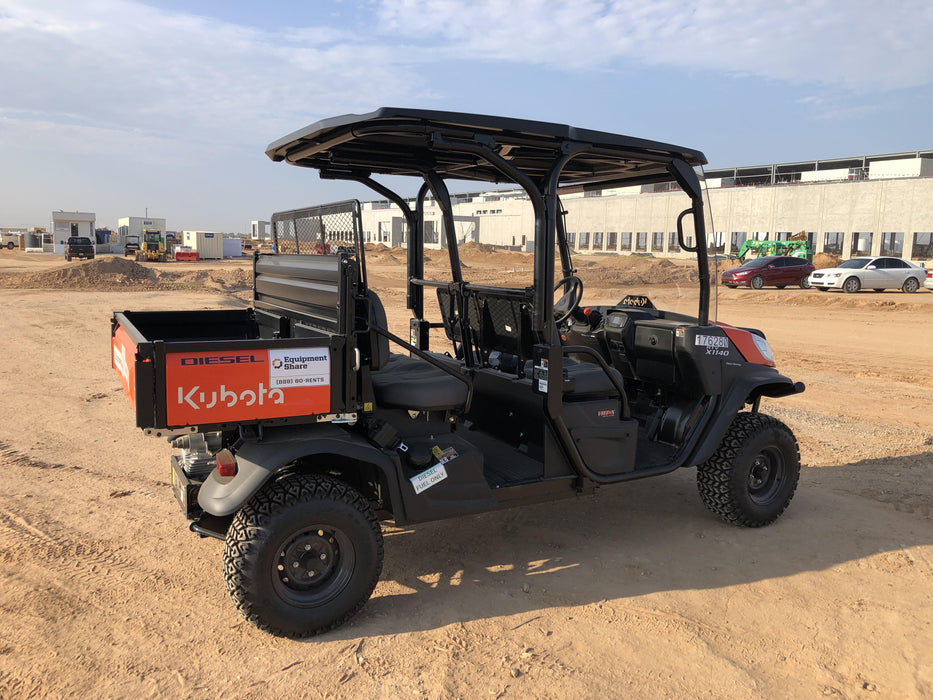 2021 Kubota RTV-X1140W-H Plastic Canopy, Windshield Acrylic Clear, LED Strobe Light, Wire Harness Kit, Back up Alarm