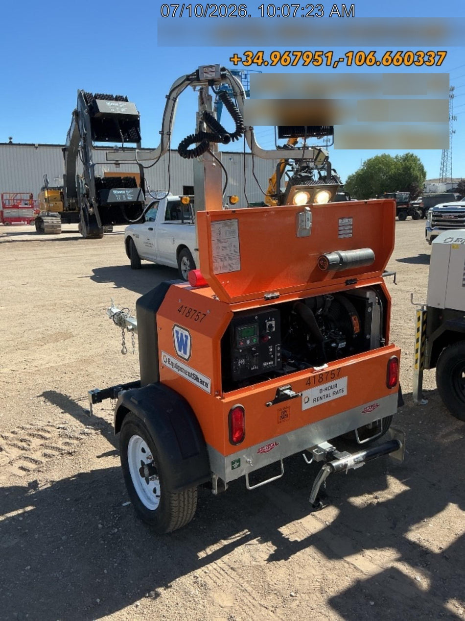 2024 Wanco WLTT-4MM4K Diesel, Deep Sea Controller, Shore Power Plug, Auto Start, (4) 350W LED Floodlights, 4kW Generator, 60 Gal Fuel Tank, 2" Ball, T3